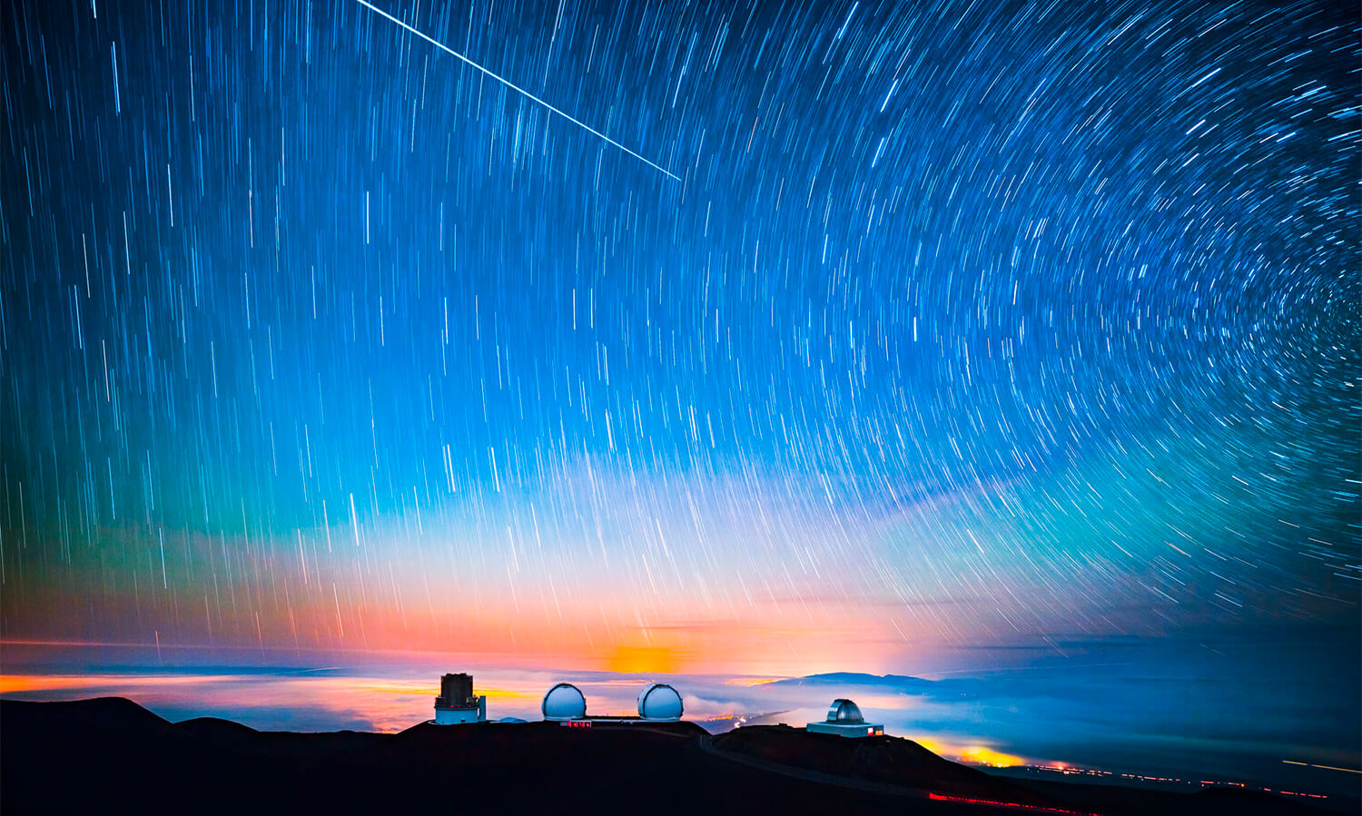 Maunakea Keck and Star rotation